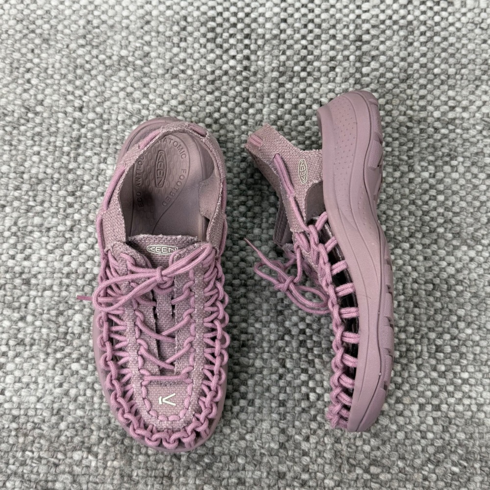 KEEN Uneek Sandal Womens 6.5 Mauve Pink Corded Lace Up Outdoor Gorpcore 1030392
